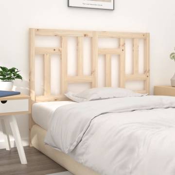 Stylish Solid Wood Pine Bed Headboard - 155.5x4x100 cm