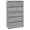 Drawer Cabinet Grey Sonoma - 60x36x103 cm | Hipomarket