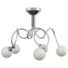 Ceiling Lamp with Round Glass Shades | 5 G9 LED Lights