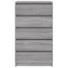 Drawer Cabinet Grey Sonoma - 60x36x103 cm | Hipomarket