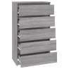 Drawer Cabinet Grey Sonoma - 60x36x103 cm | Hipomarket