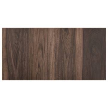 Self-Adhesive Dark Brown PVC Flooring Planks - 55 pcs | Hipomarket