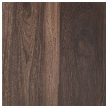 Self-Adhesive Dark Brown PVC Flooring Planks - 55 pcs | Hipomarket