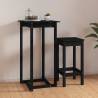 Bar Table Black 60x60x110 cm Solid Wood Pine Colour black Size 60 x 60 x 110 cm Quantity in Package 1 