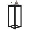 Stylish Black Bar Table - Solid Pine Wood 60x60x110 cm