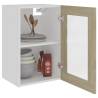 Hanging Glass Cabinet Sonoma Oak - 40x31x60 cm | Hipomarket