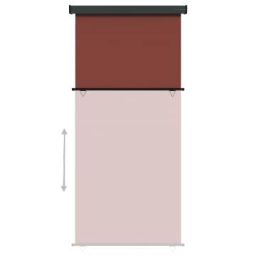 Balcony Side Awning 122x250 cm - Brown Privacy Screen