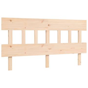 King Size Solid Wood Bed Frame with Headboard | HipoMarket