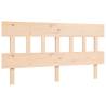 King Size Solid Wood Bed Frame with Headboard | HipoMarket