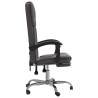 Reclining Office Chair - Grey Faux Leather Comfort & Style