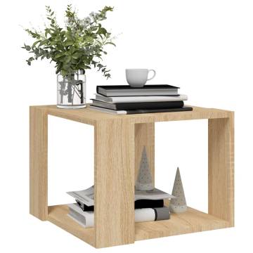 Coffee Table Sonoma Oak - Modern Design 40x40x30 cm