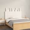 Wall Headboard White 108x3x80 cm Solid Wood Pine Colour white Size 108 x 80 cm Quantity in Package 1 