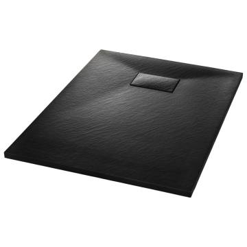 Shower Base Tray SMC Black 100x70 cm | Hipomarket