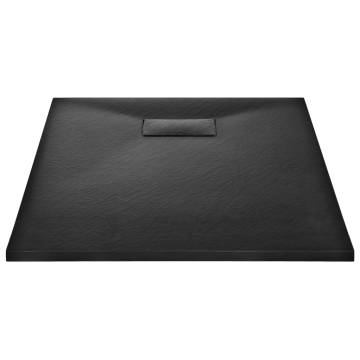 Shower Base Tray SMC Black 100x70 cm | Hipomarket