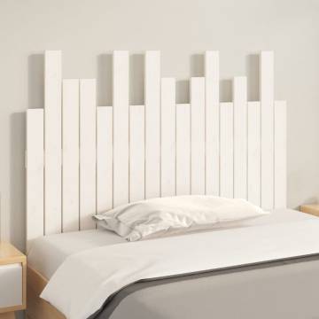 Elegant White Solid Wood Pine Wall Headboard | Hipo Market