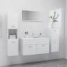 Bathroom Furniture Set High Gloss White Engineered Wood Colour high gloss white Size 90 x 38.5 x 46 cm Number of 1 Number of Pieces 