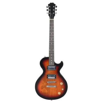 Beginner Electric Guitar with Bag - Brown & Black 39" | Hipo Market