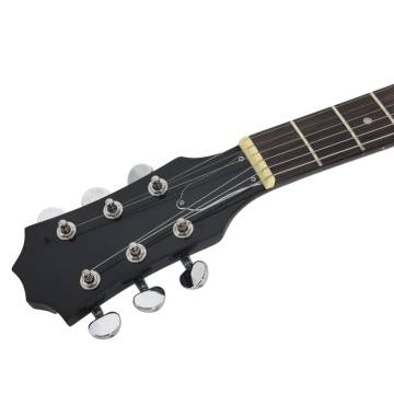 Beginner Electric Guitar with Bag - Brown & Black 39" | Hipo Market