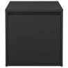 Stylish Black Box Drawer - Engineered Wood 40.5x40x40 cm