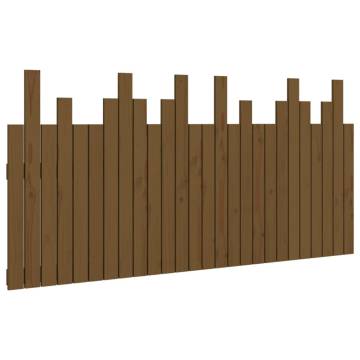 Honey Brown Wall Headboard - Solid Pine Wood 166x3x80 cm