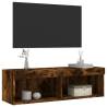 Stylish Smoked Oak TV Cabinet with LED Lights | Hipomarket