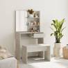 Dressing Table Set Concrete Grey 74.5x40x141 cm Colour concrete grey Quantity in Package 1 