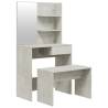 Trendy Concrete Grey Dressing Table Set - Stylish & Functional