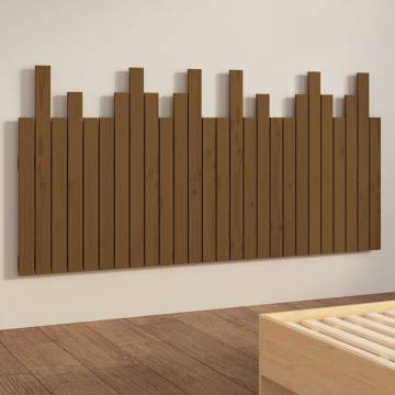 Honey Brown Wall Headboard - Solid Pine Wood 166x3x80 cm