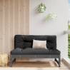 Garden Middle Sofa Grey 120x80 cm Solid Wood Pine Colour grey pine Quantity in Package 1 Model middle sofa 