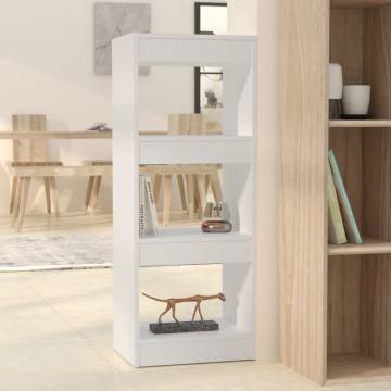 Elegant White Book Cabinet & Room Divider - 40x30x103 cm