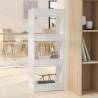 Book Cabinet/Room Divider White 40x30x103 cm Engineered Wood Colour white Quantity in Package 1 