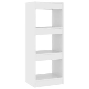 Elegant White Book Cabinet & Room Divider - 40x30x103 cm