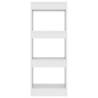 Elegant White Book Cabinet & Room Divider - 40x30x103 cm