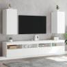 TV Wall Cabinets with LED Lights 2 pcs White 30.5x35x70 cm Colour white Size 30.5 x 35 x 70 cm Quantity in Package 2 