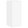 Stylish TV Wall Cabinets with LED Lights - White 2 pcs