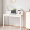 Desk White 110x50x93 cm Solid Wood Pine Colour white 