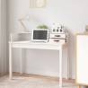 Stylish White Desk 110x50 cm | Solid Pine Wood - Hipo Market