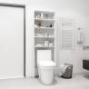 Washing Machine Cabinet White 64x24x190 cm - Stylish Storage