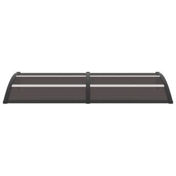 Stylish Black Door Canopy - 200x75 cm PC | HiPoMarket