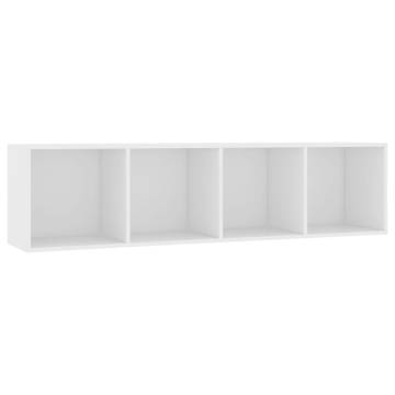 Book Cabinet/TV Cabinet White - Stylish Storage Solution | HipoMarket