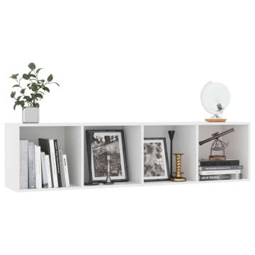 Book Cabinet/TV Cabinet White - Stylish Storage Solution | HipoMarket