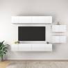 TV Cabinets 8 pcs High Gloss White Engineered Wood Colour high gloss white Quantity in Package 8 Width 60 cm 