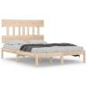 Solid Wood Bed Frame 160x200 cm - Timeless Design | HipoMarket