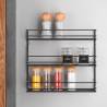 Metaltex 3-tier Wall Spice Rack Pepito Black Colour black Model 3-tier 