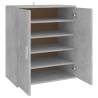 Shoe Cabinet Concrete Grey 60x35x70 cm | Stylish Storage Solution