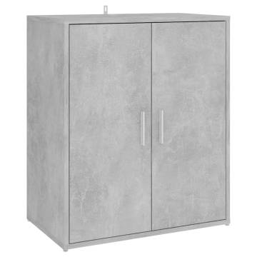 Shoe Cabinet Concrete Grey 60x35x70 cm | Stylish Storage Solution