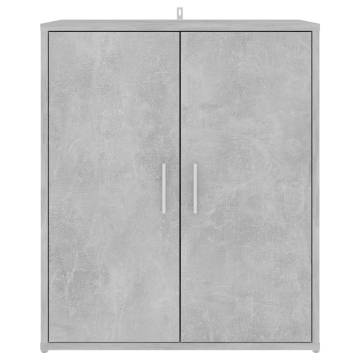 Shoe Cabinet Concrete Grey 60x35x70 cm | Stylish Storage Solution