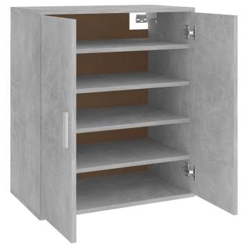 Shoe Cabinet Concrete Grey 60x35x70 cm | Stylish Storage Solution