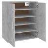 Shoe Cabinet Concrete Grey 60x35x70 cm | Stylish Storage Solution