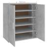 Shoe Cabinet Concrete Grey 60x35x70 cm | Stylish Storage Solution